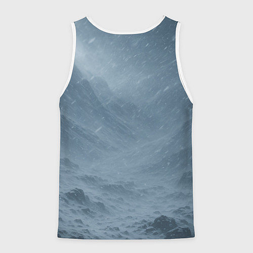 Мужская майка без рукавов Саша - победитель по жизни / 3D-Белый – фото 2