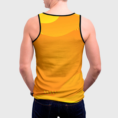 Мужская майка без рукавов Саша молчит план в действии / 3D-Черный – фото 4