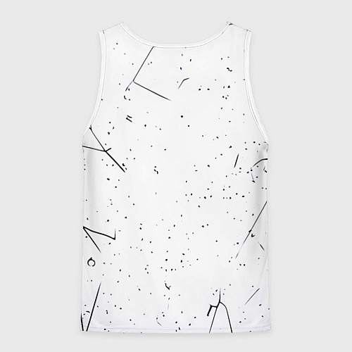 Мужская майка без рукавов Дела Саши громче слов / 3D-Белый – фото 2