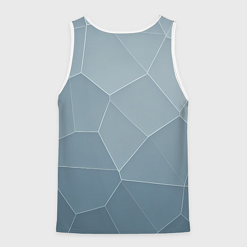 Мужская майка без рукавов Сашин удар - аргумент без слов / 3D-Белый – фото 2