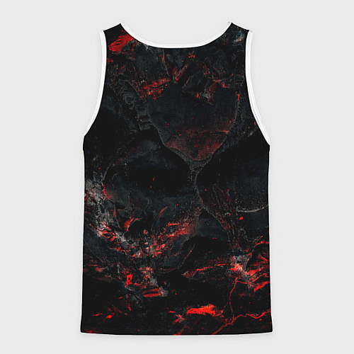 Мужская майка без рукавов У Саши характер волка / 3D-Белый – фото 2