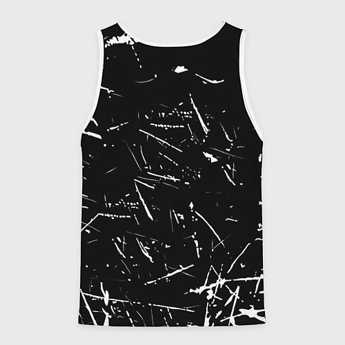 Мужская майка без рукавов Ливерпуль краски штрихи / 3D-Белый – фото 2