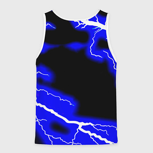 Мужская майка без рукавов Napoli blue storm / 3D-Белый – фото 2