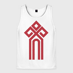Майка-безрукавка мужская Чур - Славянская Русь, цвет: 3D-белый