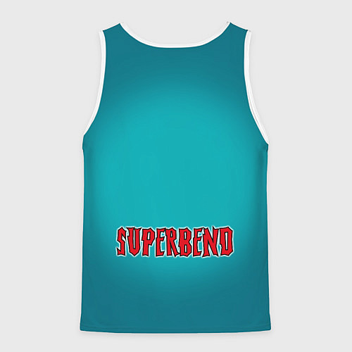 Мужская майка без рукавов Bender superman - collaboration / 3D-Белый – фото 2