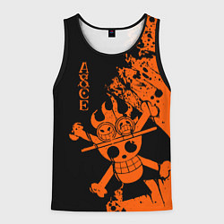 Майка-безрукавка мужская One Piece - Ace, цвет: 3D-черный