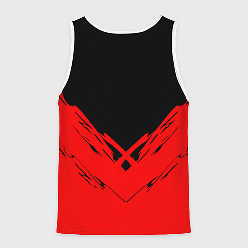 Мужская майка без рукавов Arsenal текстура краски / 3D-Белый – фото 2
