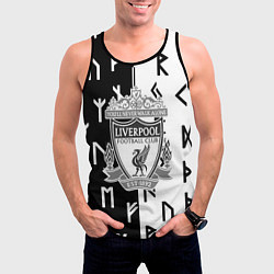 Майка-безрукавка мужская Liverpool символы текстура, цвет: 3D-черный — фото 2