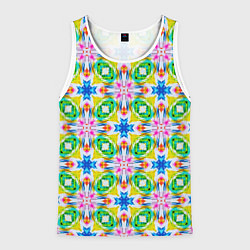 Мужская майка без рукавов Разноцветный абстрактный узор