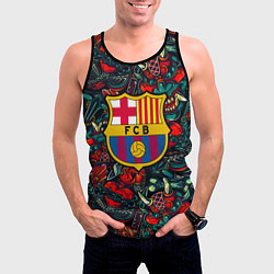 Майка-безрукавка мужская Barcelona japan tatoo, цвет: 3D-черный — фото 2