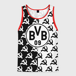 Майка-безрукавка мужская Borussia паттерн ссср, цвет: 3D-красный