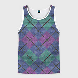 Мужская майка без рукавов Аргайл