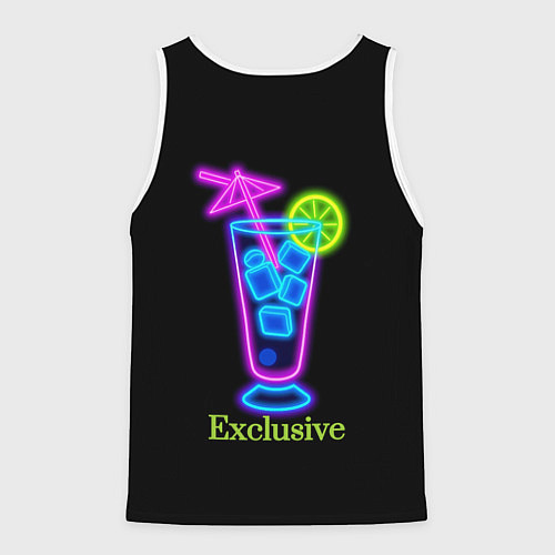 Мужская майка без рукавов Exclusive / 3D-Белый – фото 2