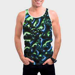 Майка-безрукавка мужская Абстракция капли воды, цвет: 3D-белый — фото 2