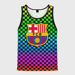 Майка-безрукавка мужская Barcelona gradient neon, цвет: 3D-черный