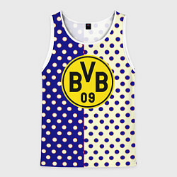 Майка-безрукавка мужская Borussia точки текстура, цвет: 3D-белый