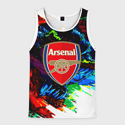Майка-безрукавка мужская Arsenal monster, цвет: 3D-белый