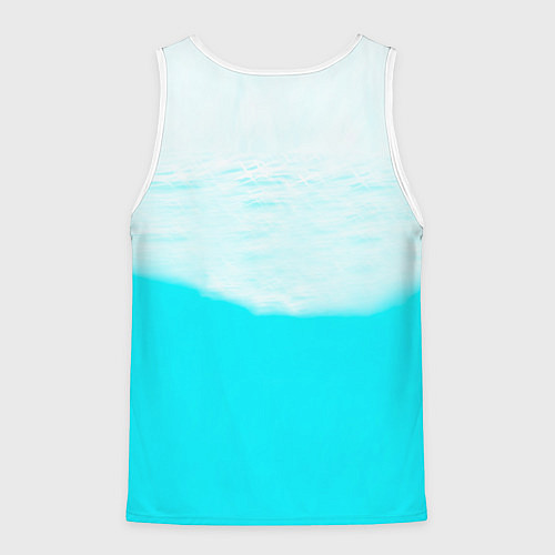 Мужская майка без рукавов Hot Summer Рин Тосака Fate / 3D-Белый – фото 2