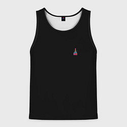 Майка-безрукавка мужская Christmas tree gifts, цвет: 3D-черный