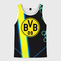 Майка-безрукавка мужская Borussia соты броня, цвет: 3D-белый