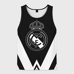 Майка-безрукавка мужская Real Madrid геометрия спорт, цвет: 3D-черный