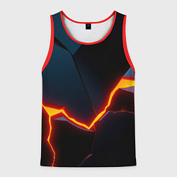 Майка-безрукавка мужская Plate split, цвет: 3D-красный