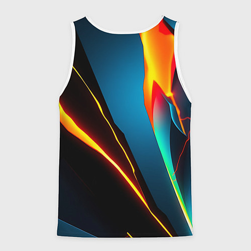 Мужская майка без рукавов Multicoloured neon / 3D-Белый – фото 2