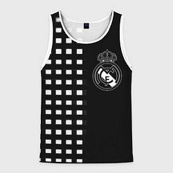 Мужская майка без рукавов Real Madrid клетка