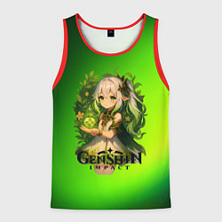 Майка-безрукавка мужская Нахида Genshin Impact, цвет: 3D-красный