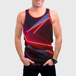 Майка-безрукавка мужская Neon laser red, цвет: 3D-красный — фото 2