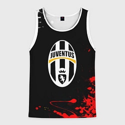 Мужская майка без рукавов Ювентус краски текстура всплеск