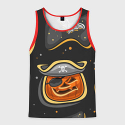 Майка-безрукавка мужская Пиратский хэллоуин, цвет: 3D-красный