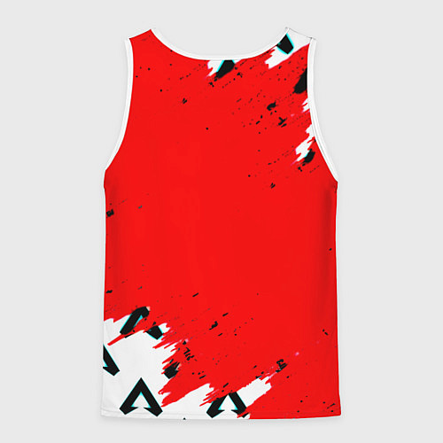 Мужская майка без рукавов Манчестер Юнайтед символы краски / 3D-Белый – фото 2