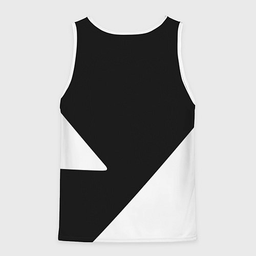 Мужская майка без рукавов Манчестер Юнайтед полосы / 3D-Белый – фото 2