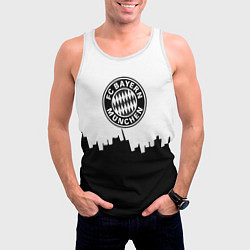 Майка-безрукавка мужская Bayern Mnchen пиксели, цвет: 3D-белый — фото 2