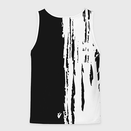 Мужская майка без рукавов Tottenham Hotspur белые краски / 3D-Белый – фото 2