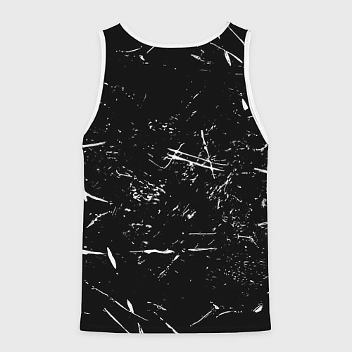 Мужская майка без рукавов Ювентус краски штрихи / 3D-Белый – фото 2