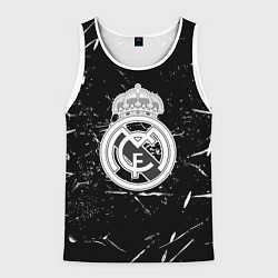 Майка-безрукавка мужская Ювентус краски штрихи, цвет: 3D-белый