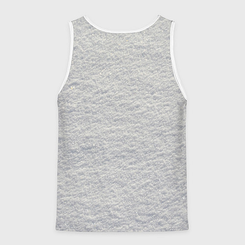 Мужская майка без рукавов Снег сугробы / 3D-Белый – фото 2