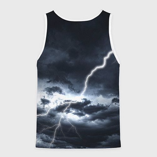 Мужская майка без рукавов Небо - славян / 3D-Белый – фото 2