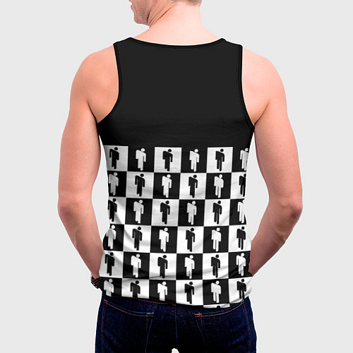 Мужская майка без рукавов Манчестер Юнайтед люди паттерн / 3D-Черный – фото 4