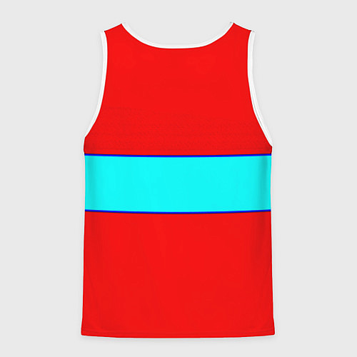 Мужская майка без рукавов Бавария Мюнхен полосы линии / 3D-Белый – фото 2