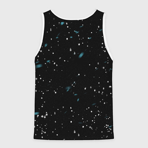 Мужская майка без рукавов Лошадь на снегу / 3D-Белый – фото 2