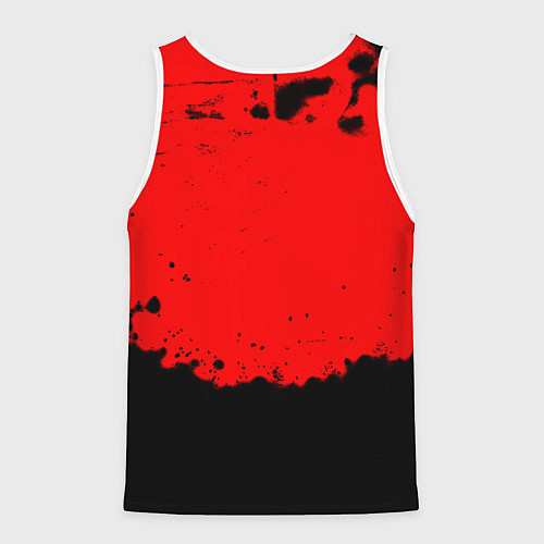 Мужская майка без рукавов Манчестер Юнайтед краски брызги / 3D-Белый – фото 2