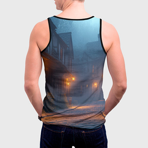 Мужская майка без рукавов Мем игорь / 3D-Черный – фото 4