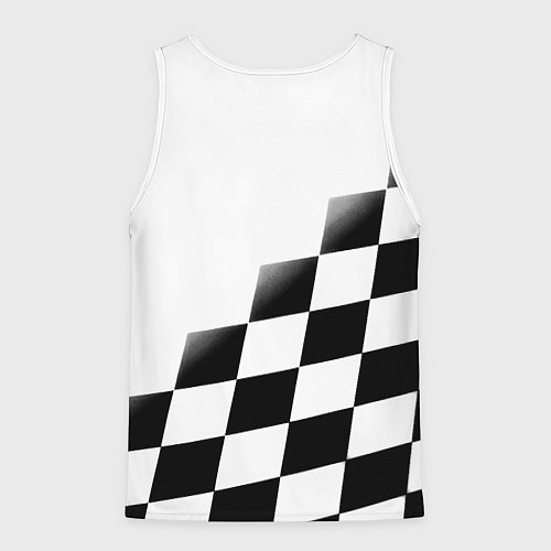 Мужская майка без рукавов Ювентус клетка краски / 3D-Белый – фото 2