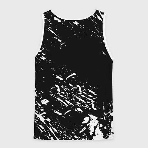 Мужская майка без рукавов Juventus белые штрихи красок / 3D-Белый – фото 2