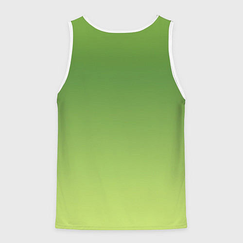 Мужская майка без рукавов Color green yellow / 3D-Белый – фото 2