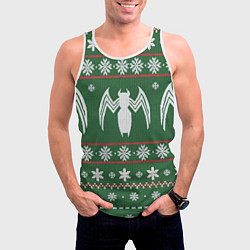 Майка-безрукавка мужская Рождественский свитер Венома, цвет: 3D-белый — фото 2