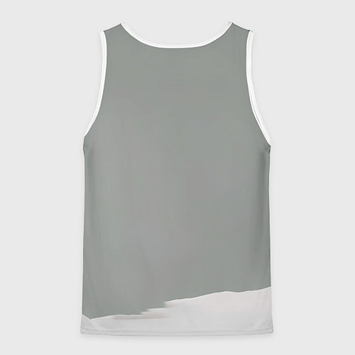 Мужская майка без рукавов Новогодняя лошадка хипстер / 3D-Белый – фото 2